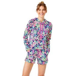 Lilly Pulitzer Pryce Hoodie Oyster Bay Navy Seen and Heard